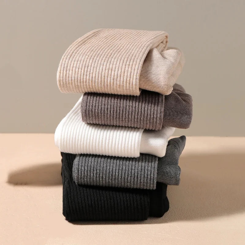 Winter Children's Tights For Girls Thick Warm Kids Girl's Pantyhose Outdoor Leggings Solid Plush Warm Child Dance Tight 2-10Y