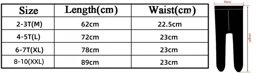 Winter Children's Tights For Girls Thick Warm Kids Girl's Pantyhose Outdoor Leggings Solid Plush Warm Child Dance Tight 2-10Y