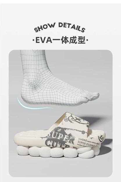 Extra-thick Sole Men Soft Air Cushion Casual Slippers EVA Sandals Fashion Flip Flops Outdoor Summer Seaside Beach Shoes