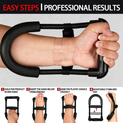 1Pcs 45LB Adjustable Forearm for Strength Trainer Hand and Wrist Training Improves Grip Strength and Endurance