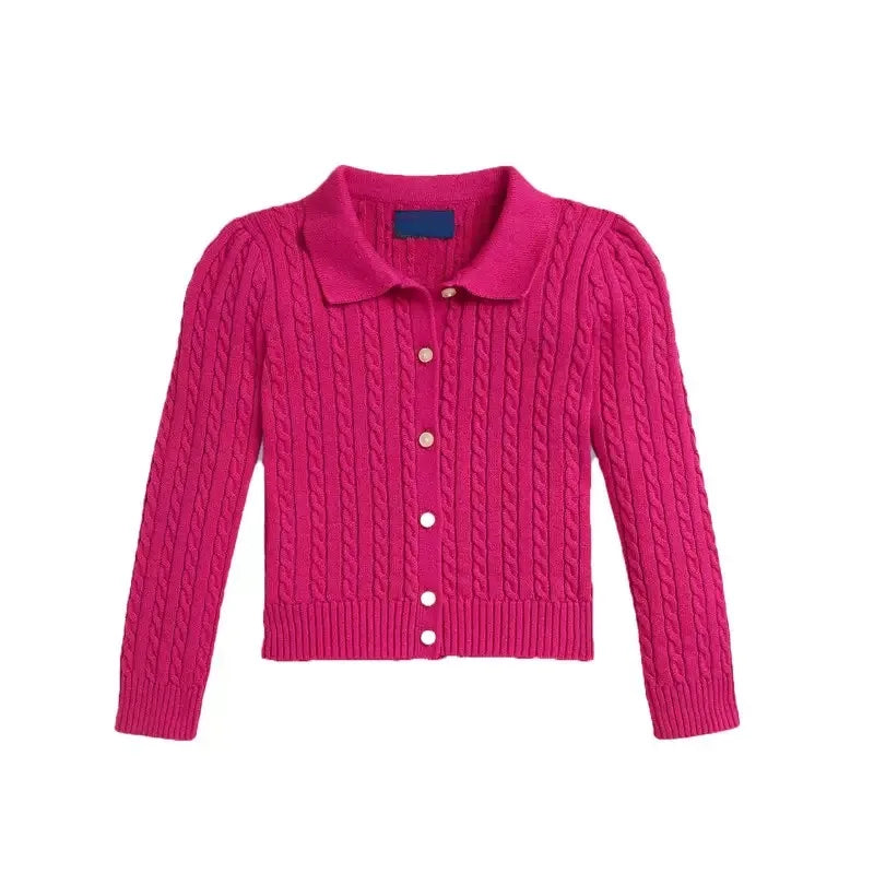 2025 New Winter Brand Clothing Set Girls Knitted Cardigan+Skirt Kid Sweater Parent-child clothing