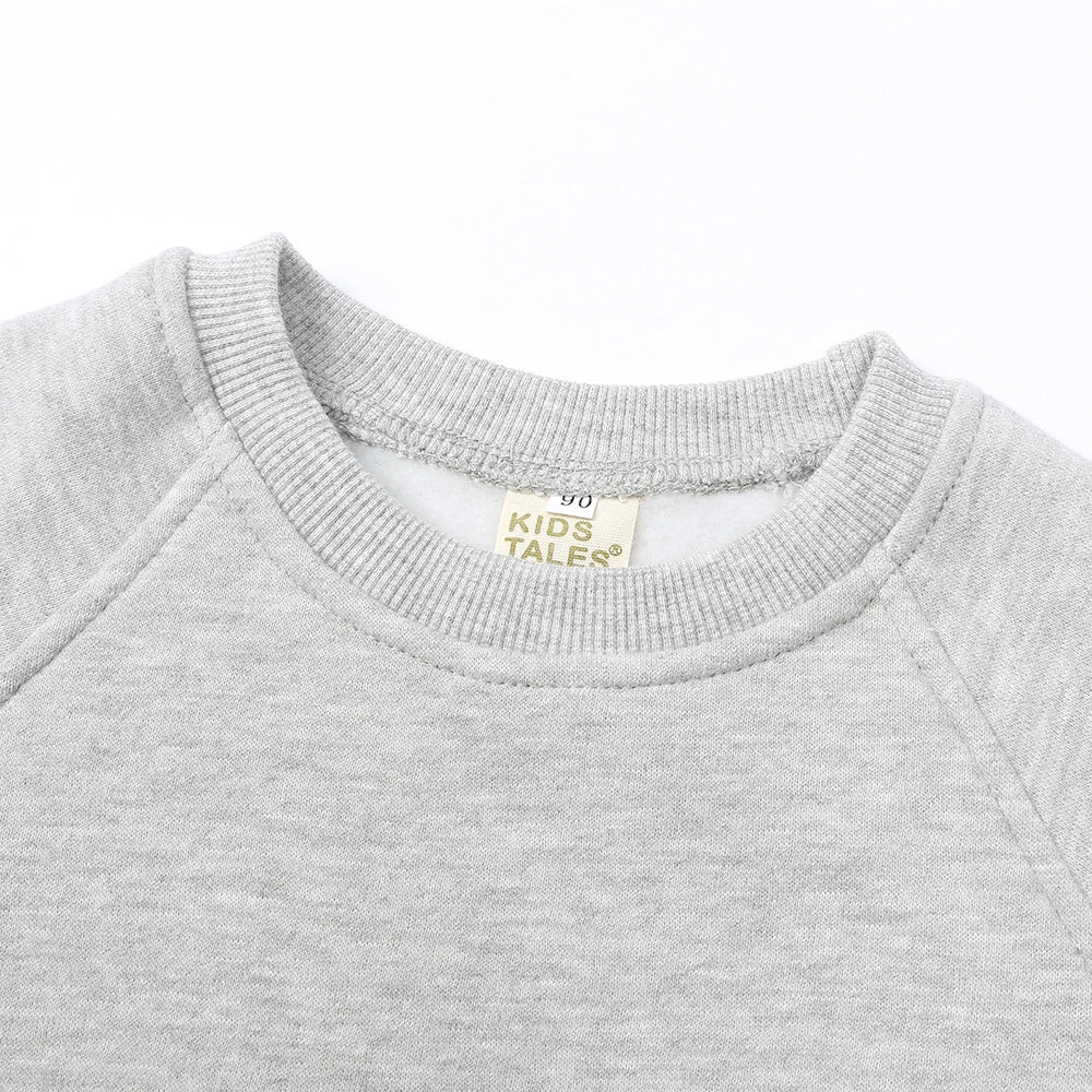 2025 New Winter Kids Boys Girls Clothes 2 Pieces Tracksuit Outfits Set Solid Top Sweatshirt+Elastic Joggers Shorts Causal Suit