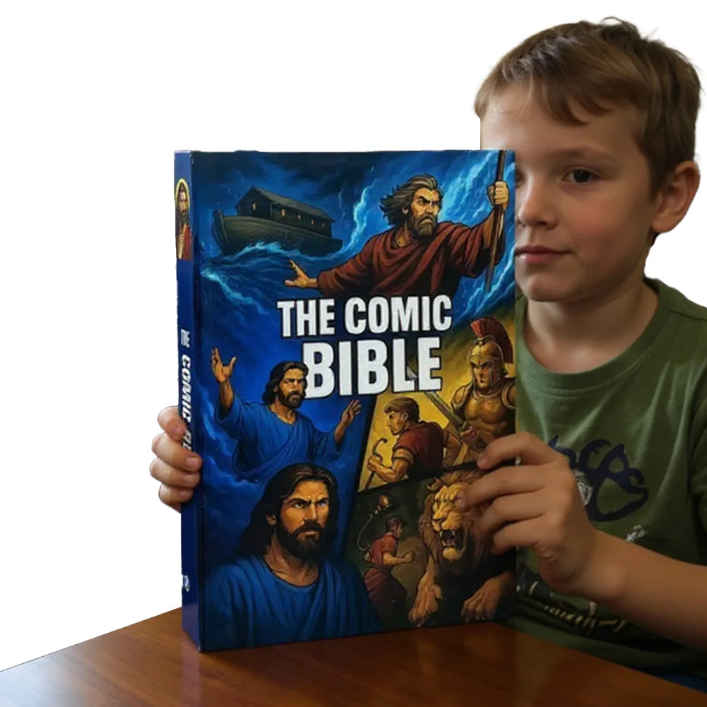 The Comic Bible Classic Stories From The Old and New Testaments Comic Book Bible Bible Study Reading Book for Christian Gift