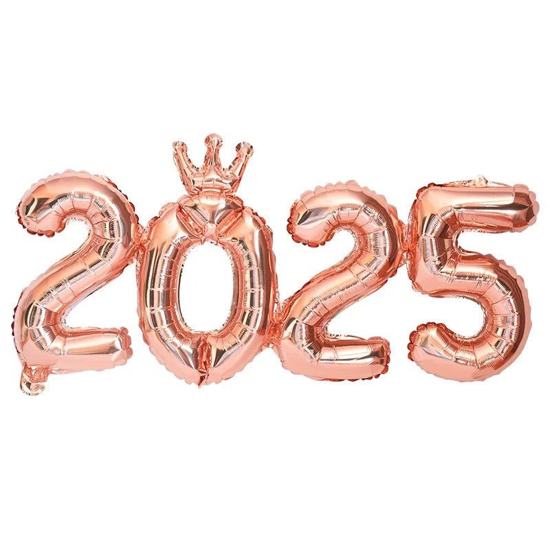 2026 Number Foil Balloons for Happy New Year Eve Party Decoration Photo Booth Props Supplies Christmas Home Decor Navidad 2025