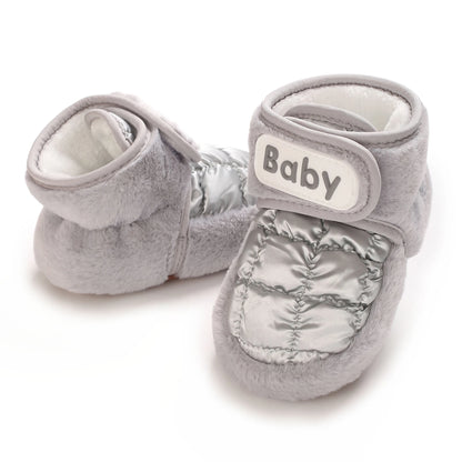 Warm and Cozy Baby Winter Boots Soft Sole Non-Slip First Walking Shoes for Toddler Girls and Boys Cute Infant Shoes