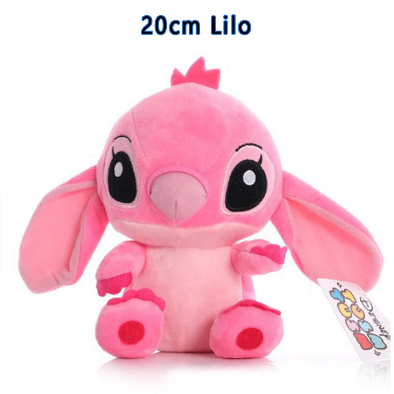 20-60cm Giant Size Lilo & Stitch Couple Models Cartoon Stuffed Plush Anime Plushs Toys Pendant Toy Pillow Kids Birthday Gift