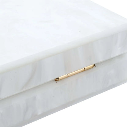 Fashion Acrylic Beading Clutch Handbag For Women Wedding Party Square Shoulder Bag With Chain Ladies Evening Dinner Dress Purses