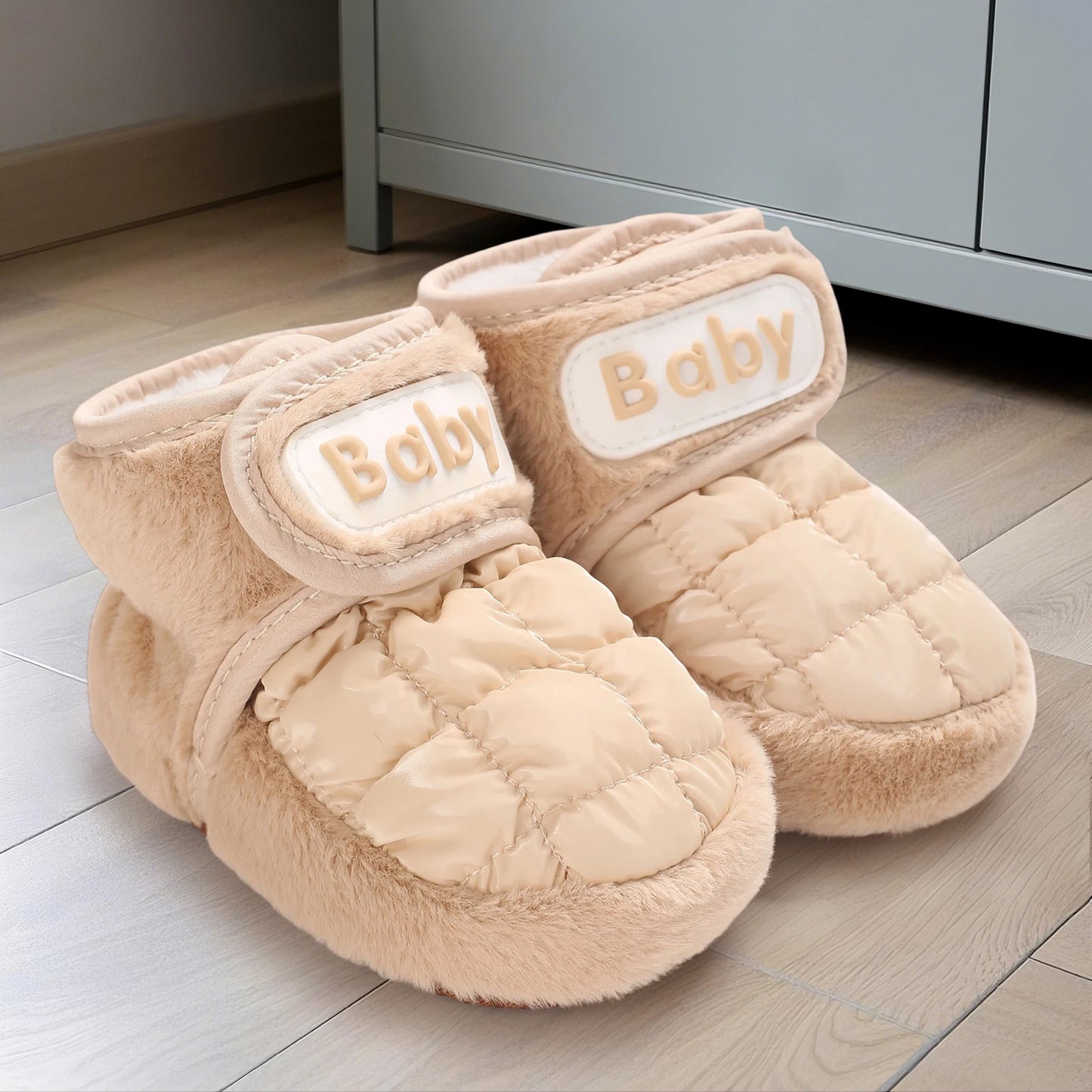 Warm and Cozy Baby Winter Boots Soft Sole Non-Slip First Walking Shoes for Toddler Girls and Boys Cute Infant Shoes