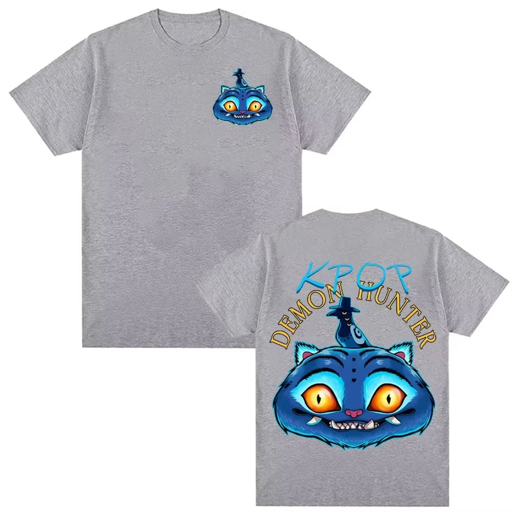 Cute Korean Tiger Anime T-shirt 2025 Neutral Fashion Kawaii Cotton T-shirt Summer Comfortable and Breathable T-shirt