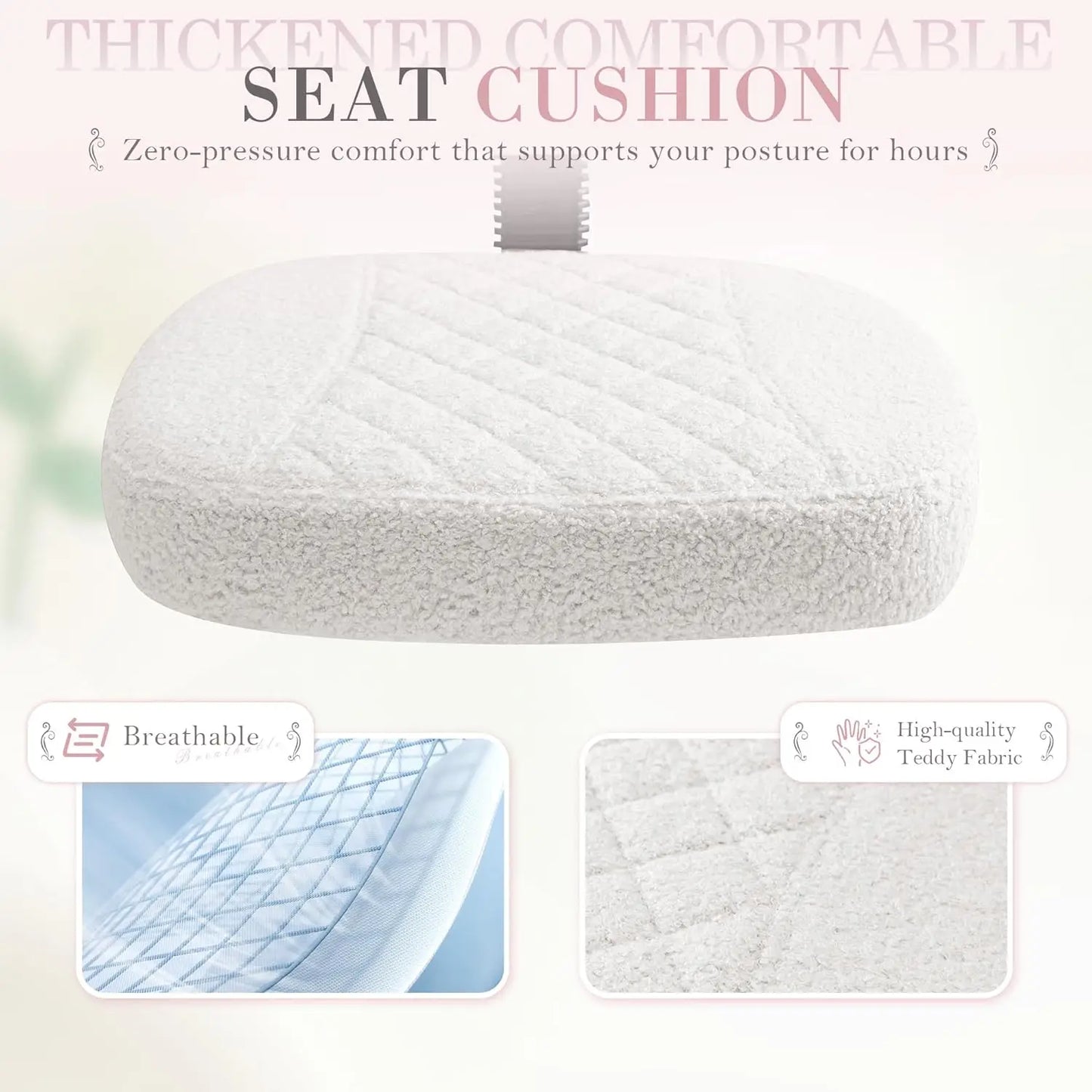 Furmax Ergonomic Criss Cross Legged Office Chair with Wheels, 360°Swivel Adjustable Height Kneeling Desk Chair with Footrest