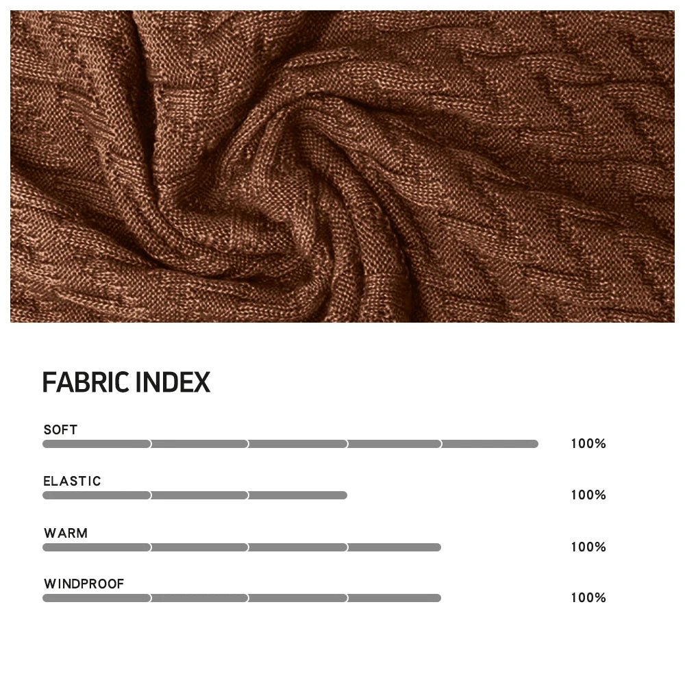 Men's Sweater Winter Shawl Collar Pullover Sweater Casual Cable Knit Button Sweaters Woolen Solid Color Tops US Size