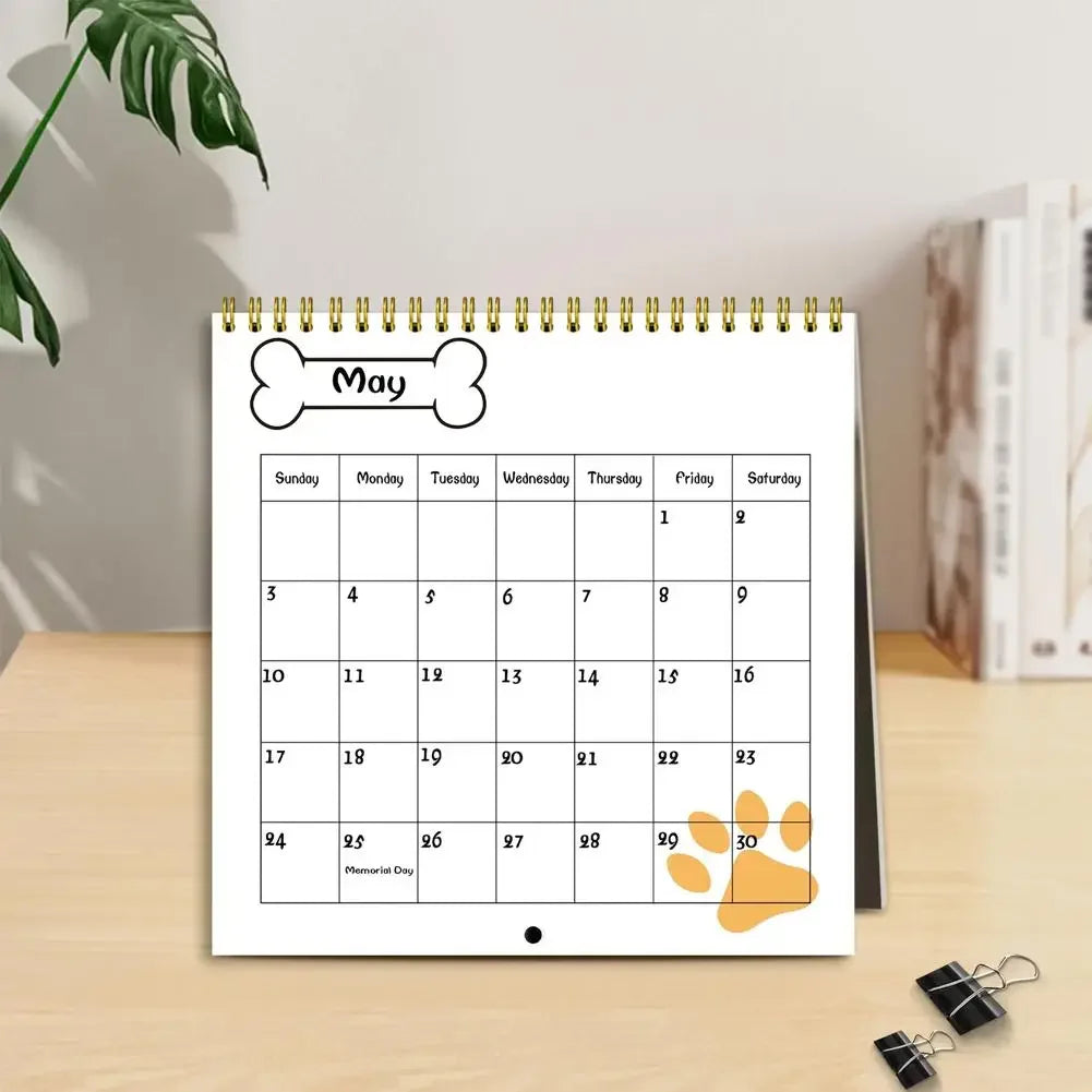 2026 New Dogs Calendar - Year Monthly Planner & Agenda Schedule Organizer Wall Calendar Decoration Funny Party Gifts For Friends