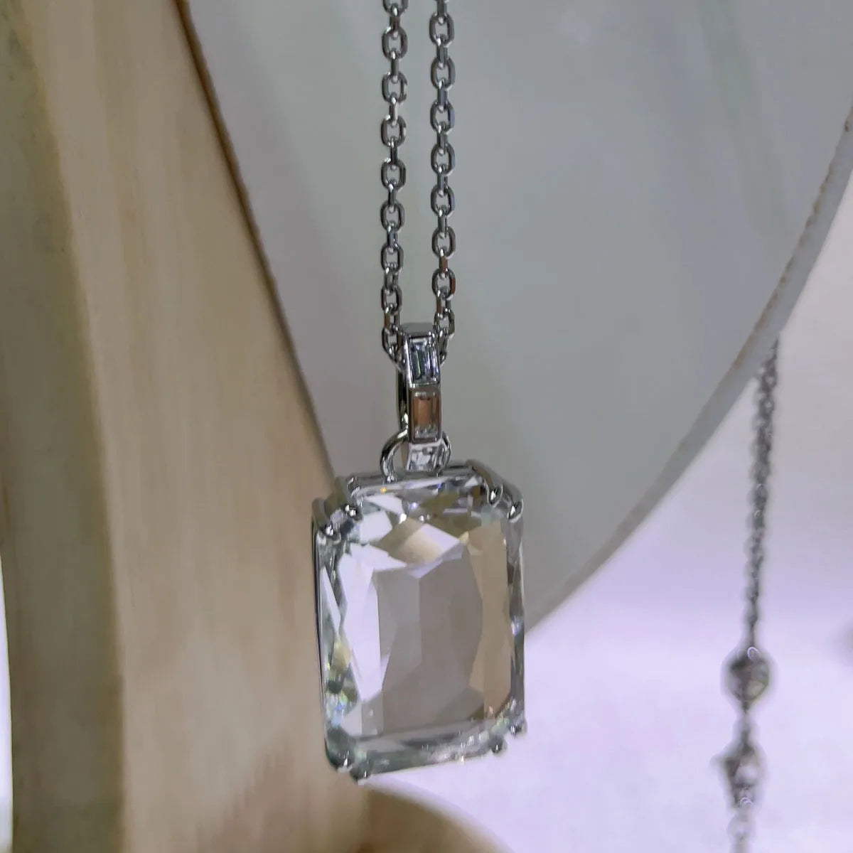 Original Brand New Brown High Quality Jewelry Luxury Brand Crystal Exquisite Pendant Necklace Bracelet Crystal Party Gift Women