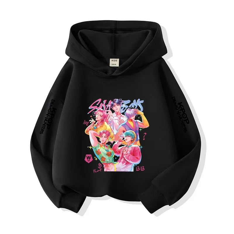 American The K-pop children's hoodie of the thin and comfortable. Put it on and you'll  become the A handsome guy like princekin