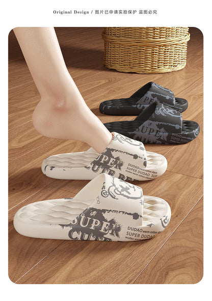 Extra-thick Sole Men Soft Air Cushion Casual Slippers EVA Sandals Fashion Flip Flops Outdoor Summer Seaside Beach Shoes