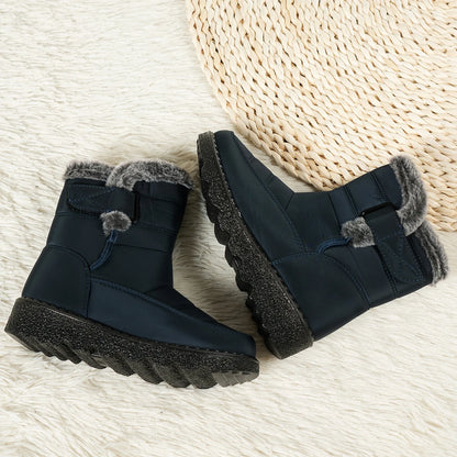 Women's Winter Boots for Women 2025 New Faux Fur Long Plush Snow Boots Woman Platform Shoes Warm Cotton Couples Ankle Boots