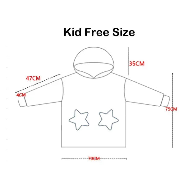 Oversized Wearale Blanket Hoodie Flannel Sherpa Fleece Warm Soft Winter Hoodie Sweatshirt for Kids Adults Home Blanket Snuggle