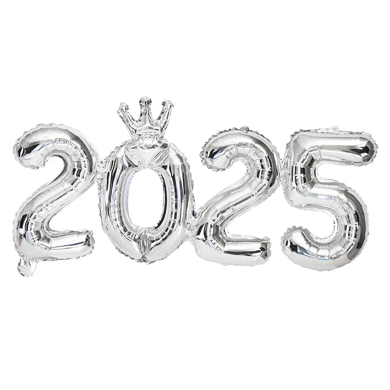 2026 Number Foil Balloons for Happy New Year Eve Party Decoration Photo Booth Props Supplies Christmas Home Decor Navidad 2025