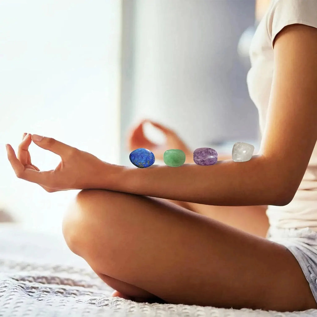 Crystals and Healing Stones Set for Abundance and Prosperity, Spiritual Crystals and Gift for Metaphysical, Witchcraft, Meditati