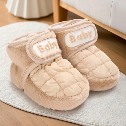 Warm and Cozy Baby Winter Boots Soft Sole Non-Slip First Walking Shoes for Toddler Girls and Boys Cute Infant Shoes