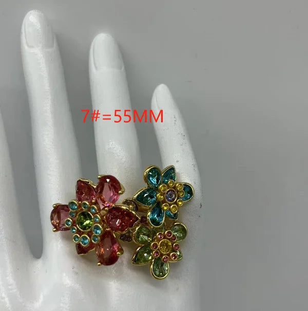 2025 Original Crystal Jewelry Set Boutique Irregular Earrings, Necklaces, Rings, Bracelets, Women's Romantic Party Gifts