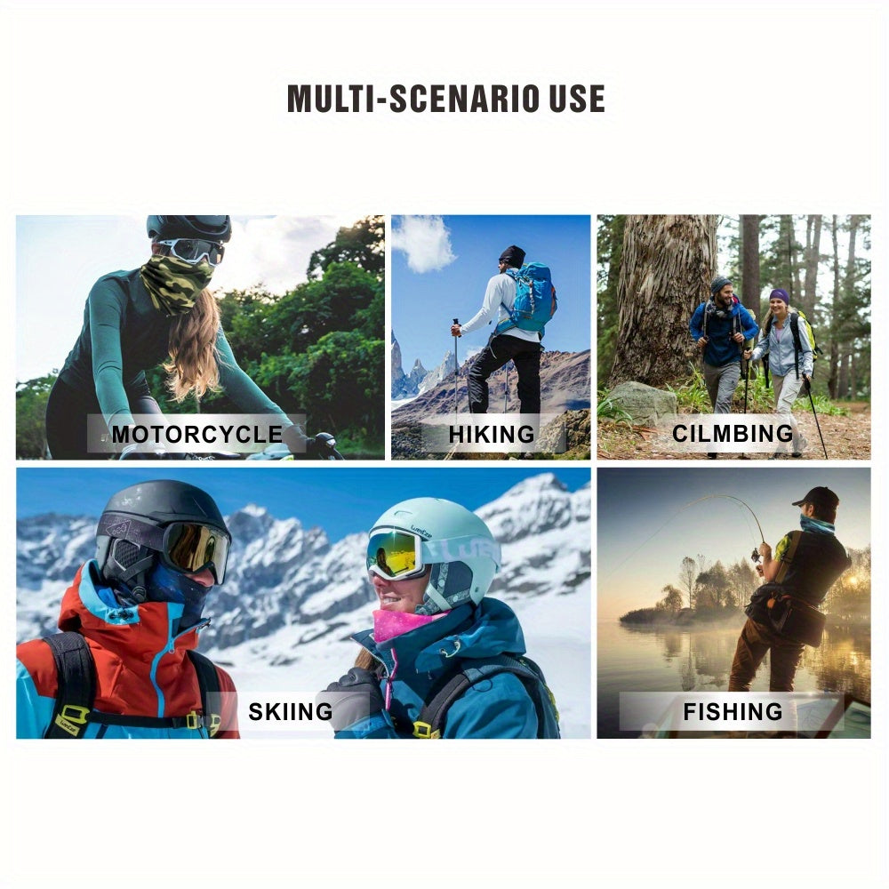 QUALICOS Seamless Sports Scarf - Versatile Neck Gaiter, Headband & Wristband with Vibrant for galaxy & Starry Night Patterns, Unisex All-Season Outdoor Gear for Hiking, Cycling & Fitness, Hiking Accessory, Stylish Headgear, D